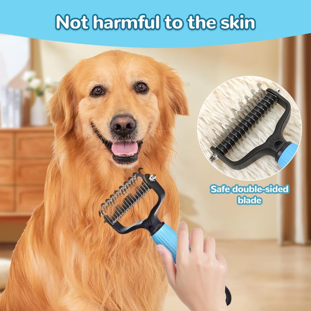 Stress-Free Undercoat Rake for Shedding Pets