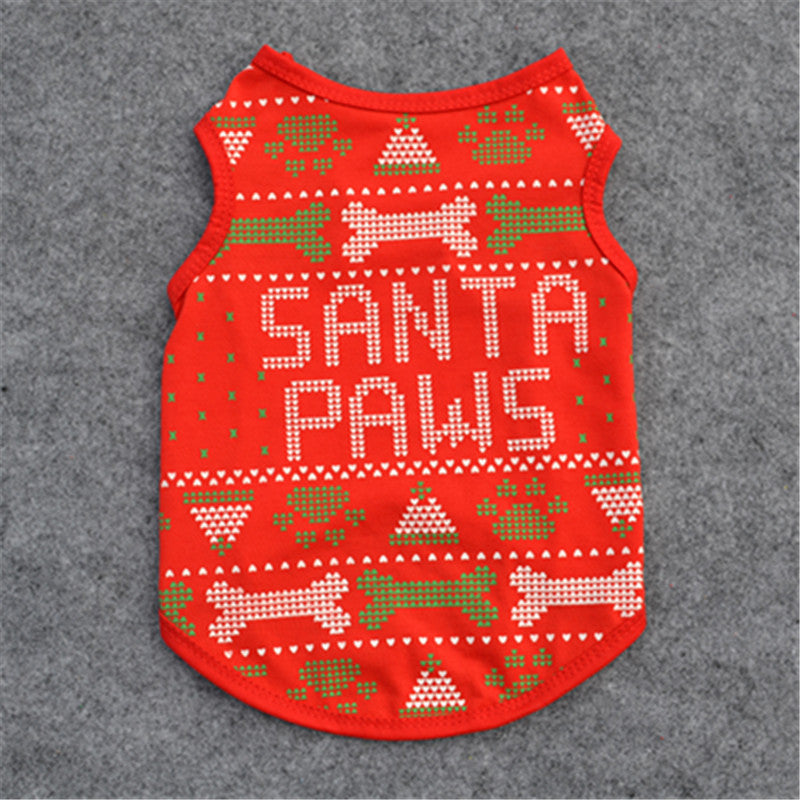 Stylish Santa Paws Vest