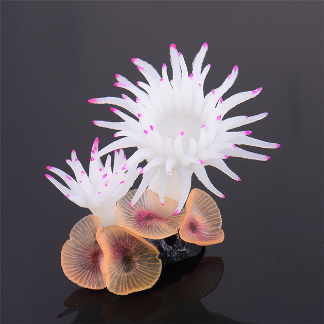 Fish Aquarium Silicone Anemone Decoration