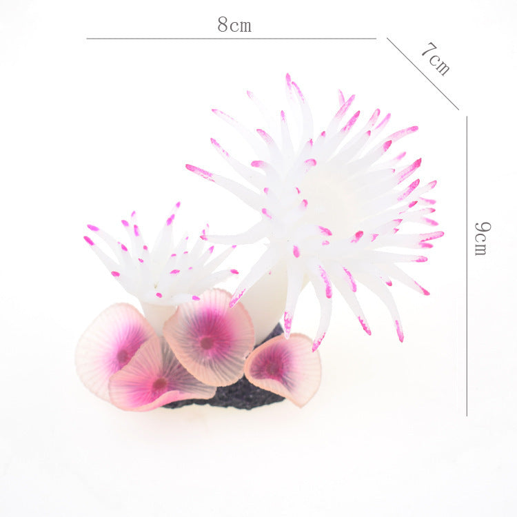 Fish Aquarium Silicone Anemone Decoration