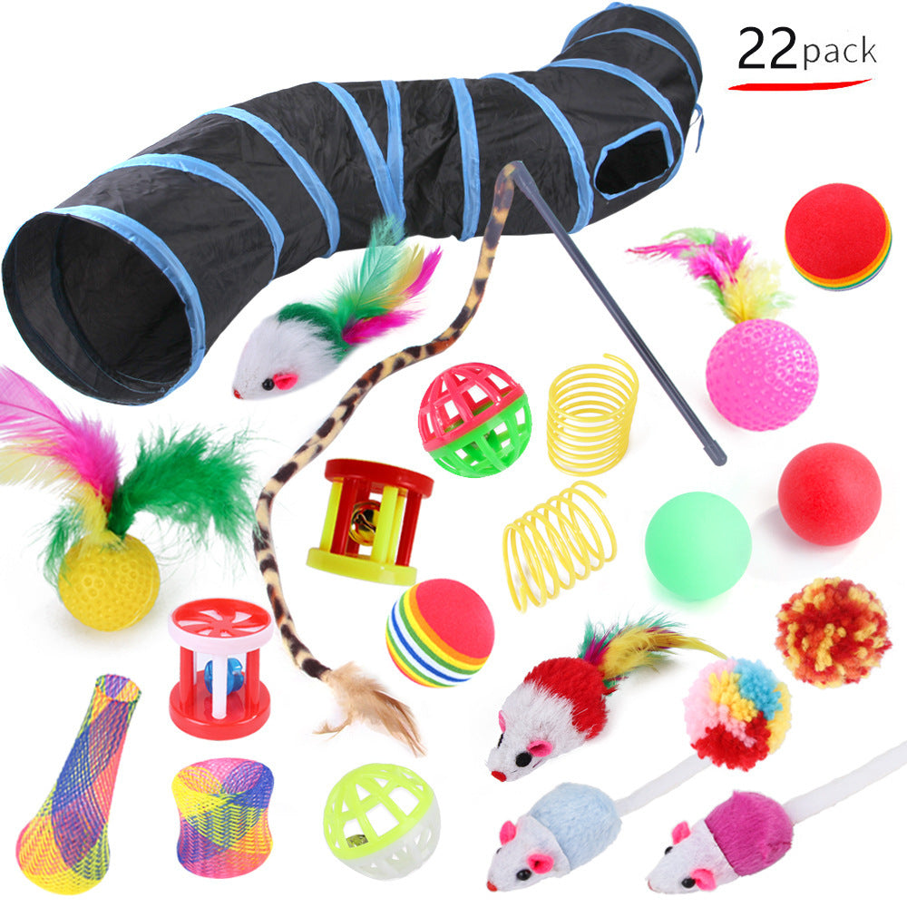 All-in-One Cat Toy & Tunnel Play Set