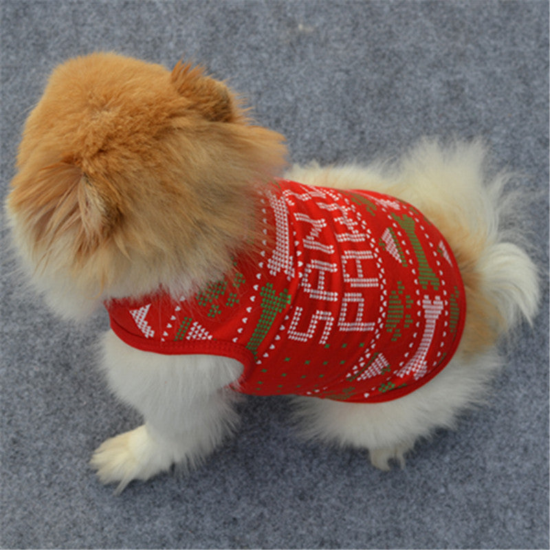Stylish Santa Paws Vest