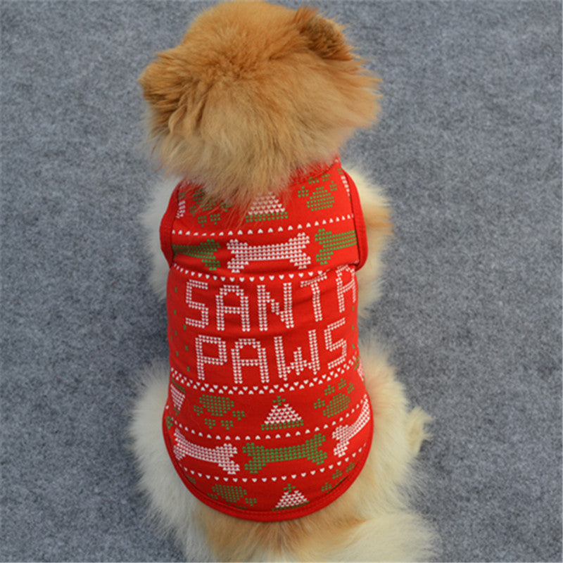 Stylish Santa Paws Vest
