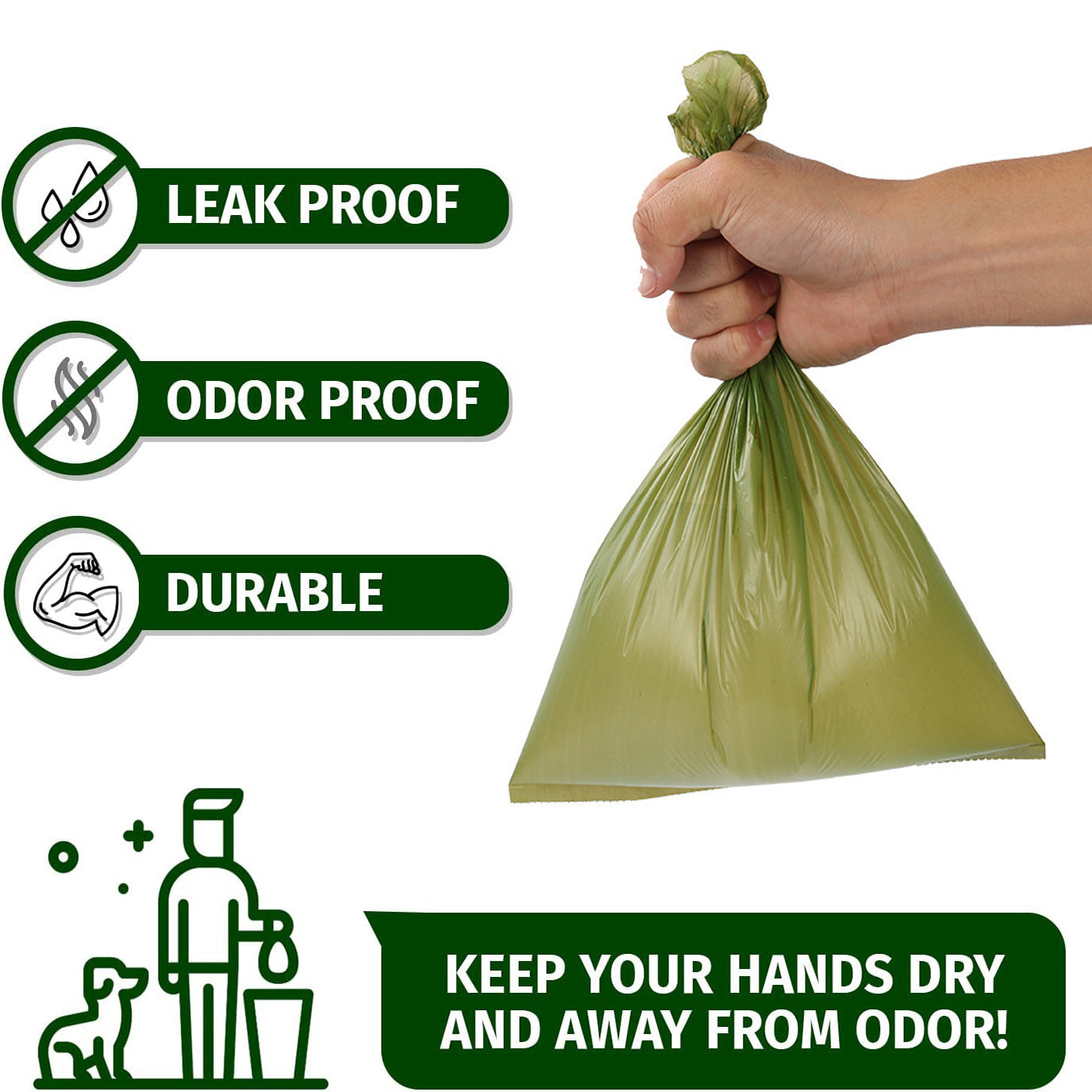Waste Bags Strong & Leak Proof