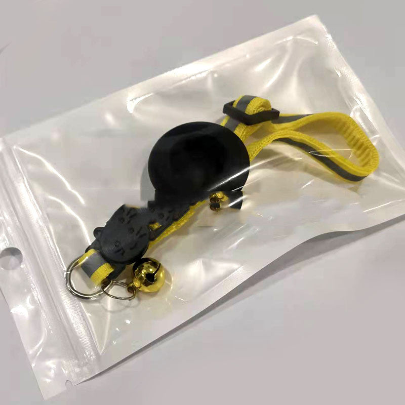 Keep Pets Safe – Airtag Collar with Bell & Reflector