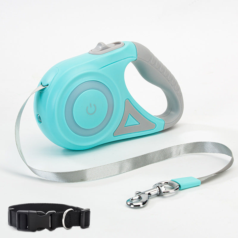 Walkies Made Easy! Retractable Leash with Safety Light