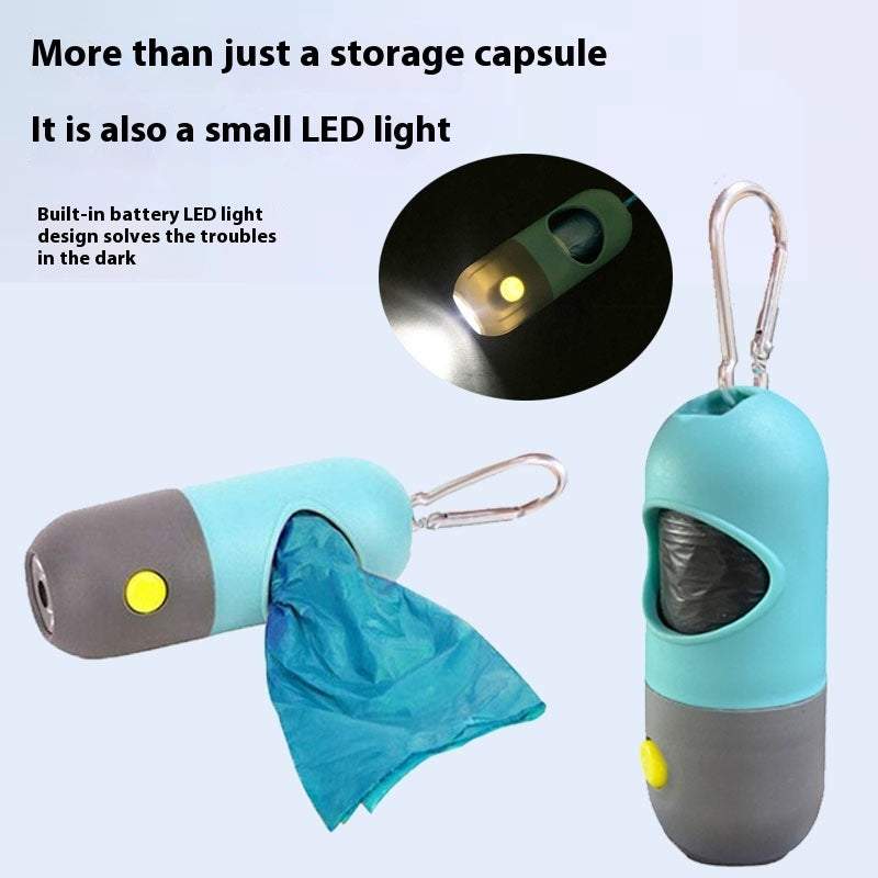 LED Light Dog Waste Bag Dispenser