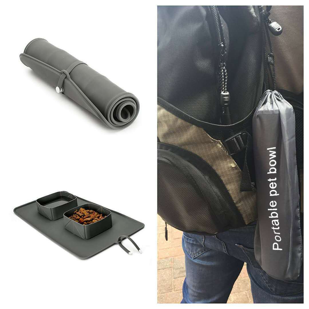 Non-Slip Folding Bowl for Pets on the Go