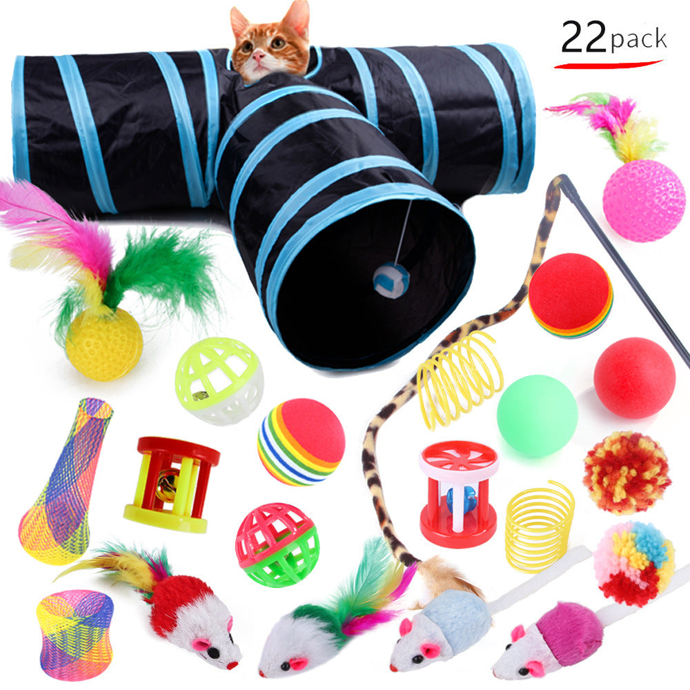 All-in-One Cat Toy & Tunnel Play Set