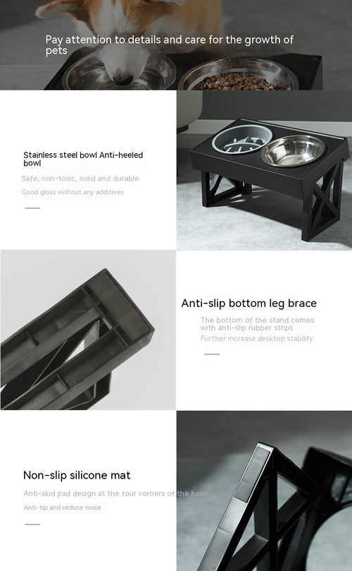Adjustable Elevated Food Bowl for Dogs