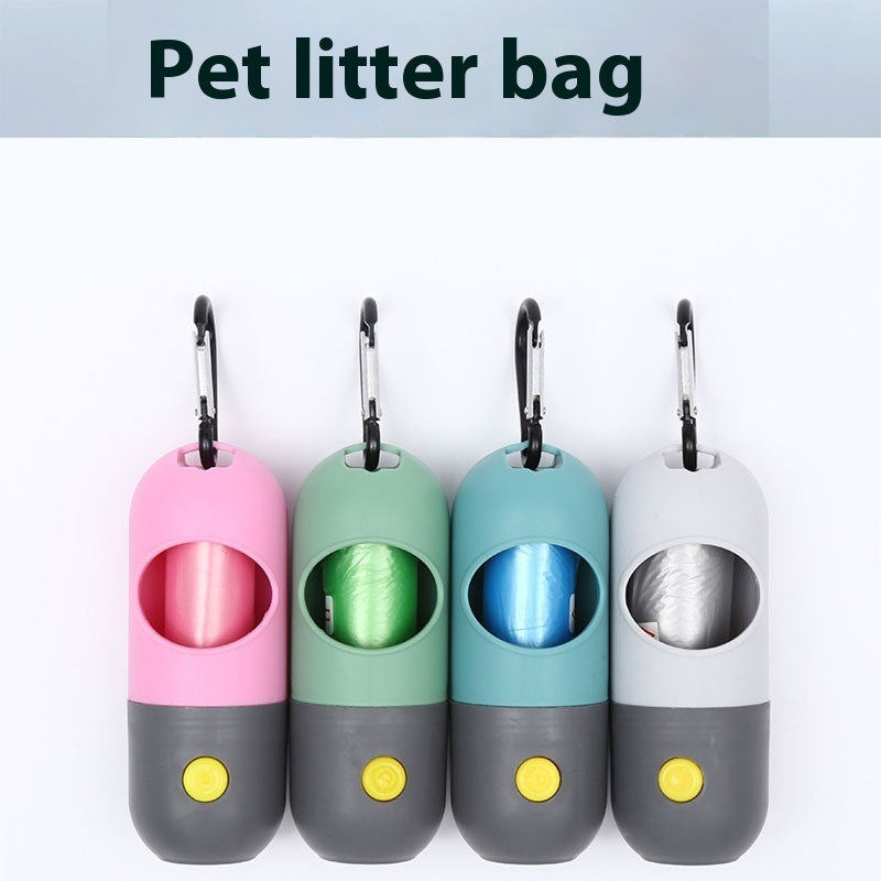 LED Light Dog Waste Bag Dispenser