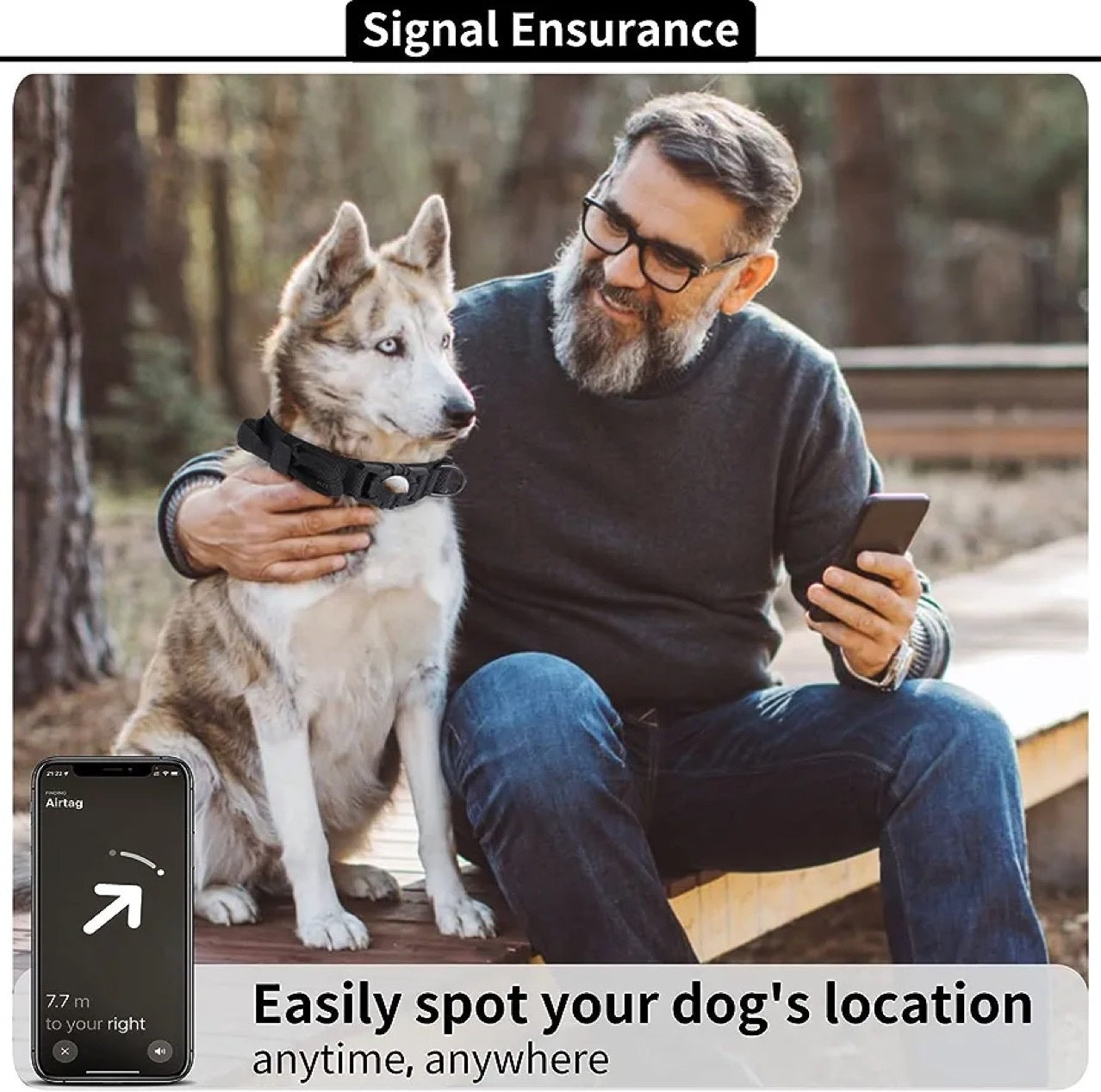 Built for Adventure - Waterproof Airtag Pet Collar Cover