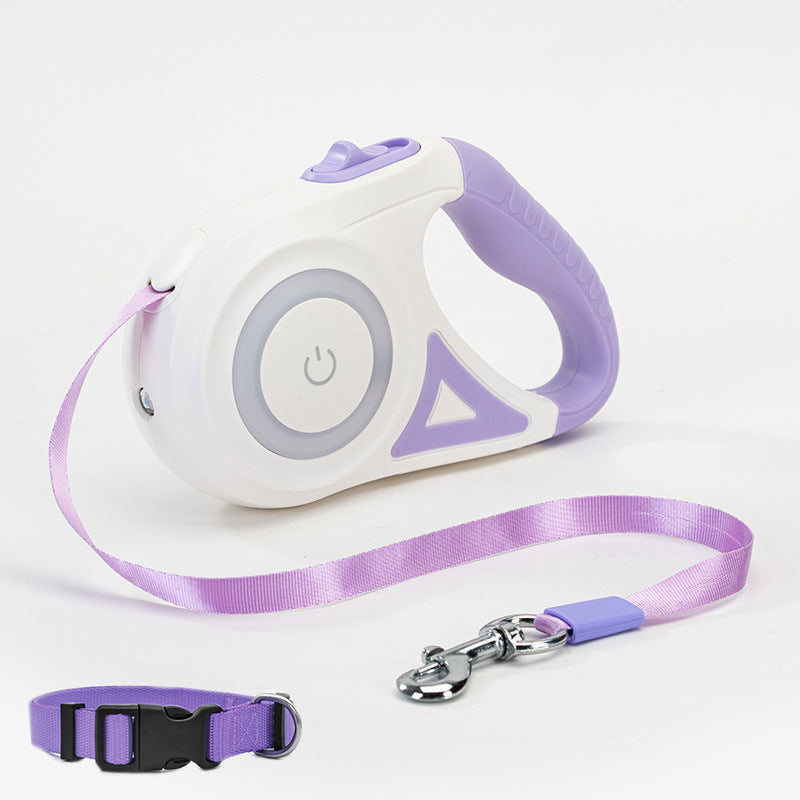 Walkies Made Easy! Retractable Leash with Safety Light