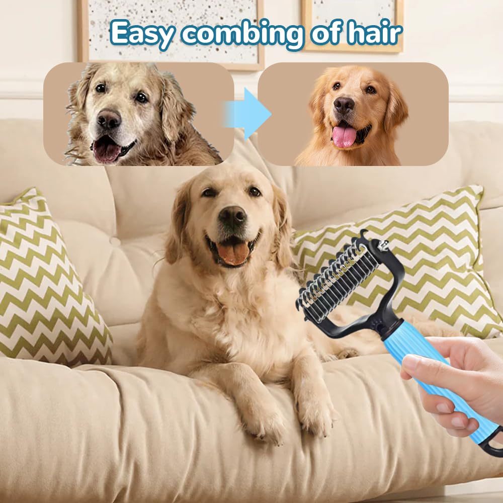 Stress-Free Undercoat Rake for Shedding Pets