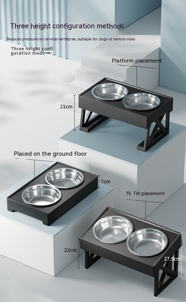Adjustable Elevated Food Bowl for Dogs