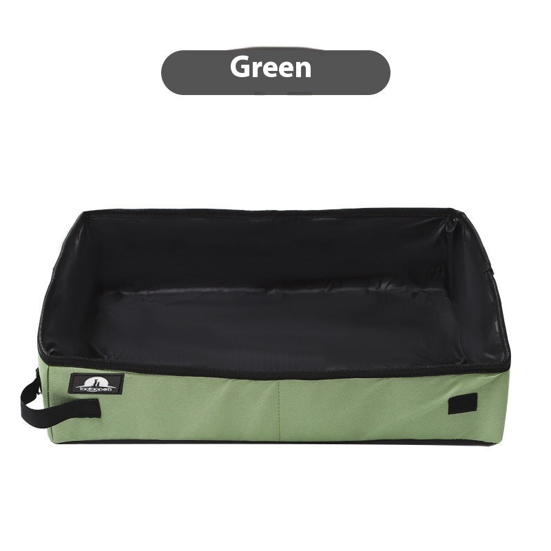 Fold-and-Go Portable Litter Box for Happy Cats