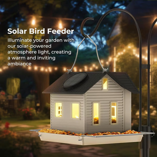Solar Bird Feeder and Decoration